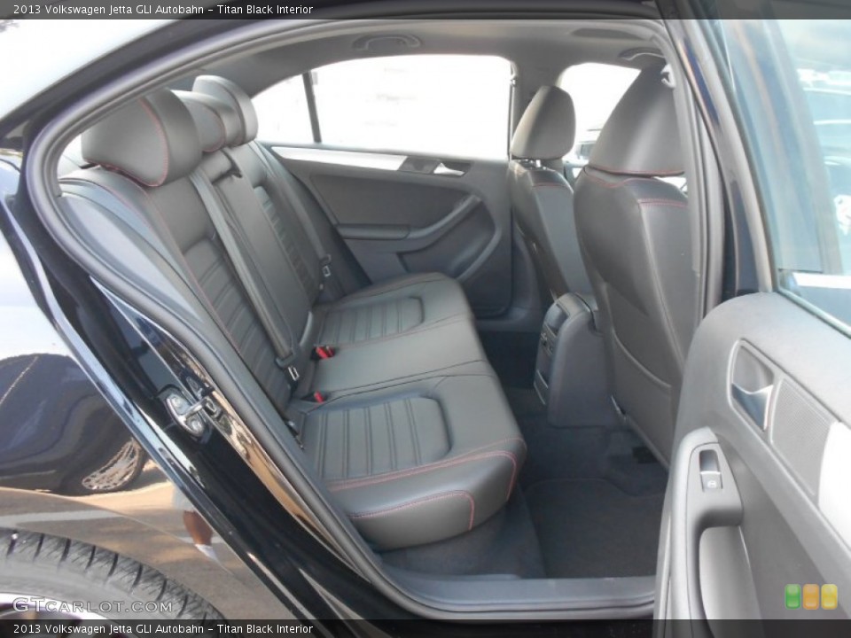 Titan Black Interior Rear Seat for the 2013 Volkswagen Jetta GLI Autobahn #78314003