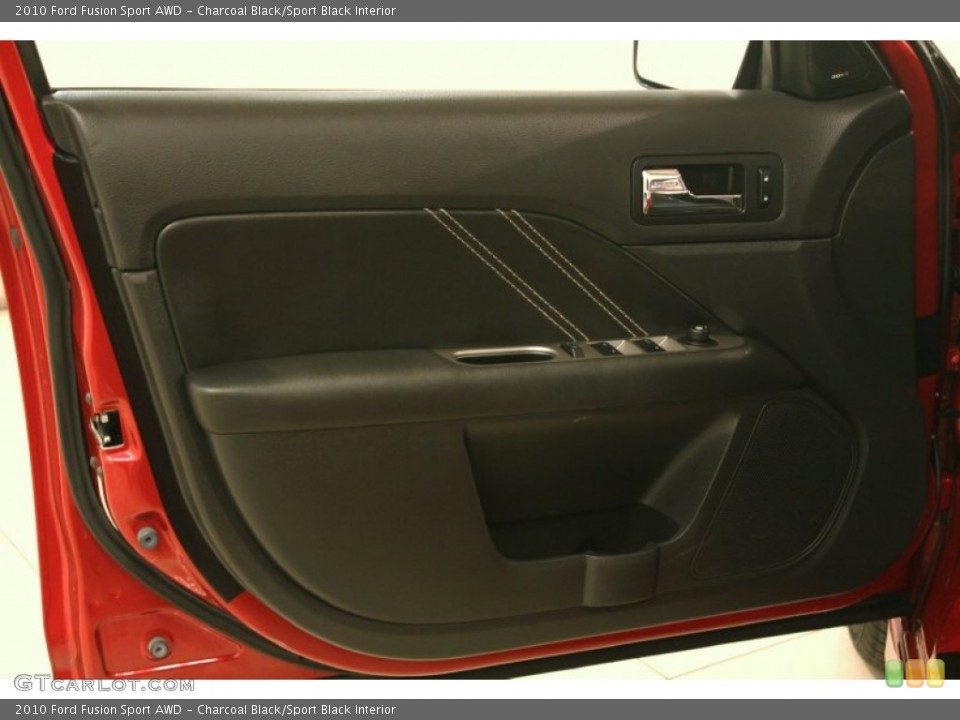 Charcoal Black/Sport Black Interior Door Panel for the 2010 Ford Fusion Sport AWD #78314004
