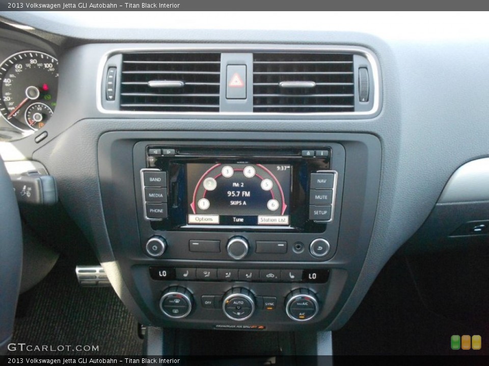 Titan Black Interior Controls for the 2013 Volkswagen Jetta GLI Autobahn #78314038