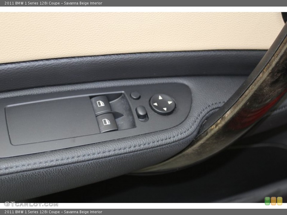 Savanna Beige Interior Controls for the 2011 BMW 1 Series 128i Coupe #78314141