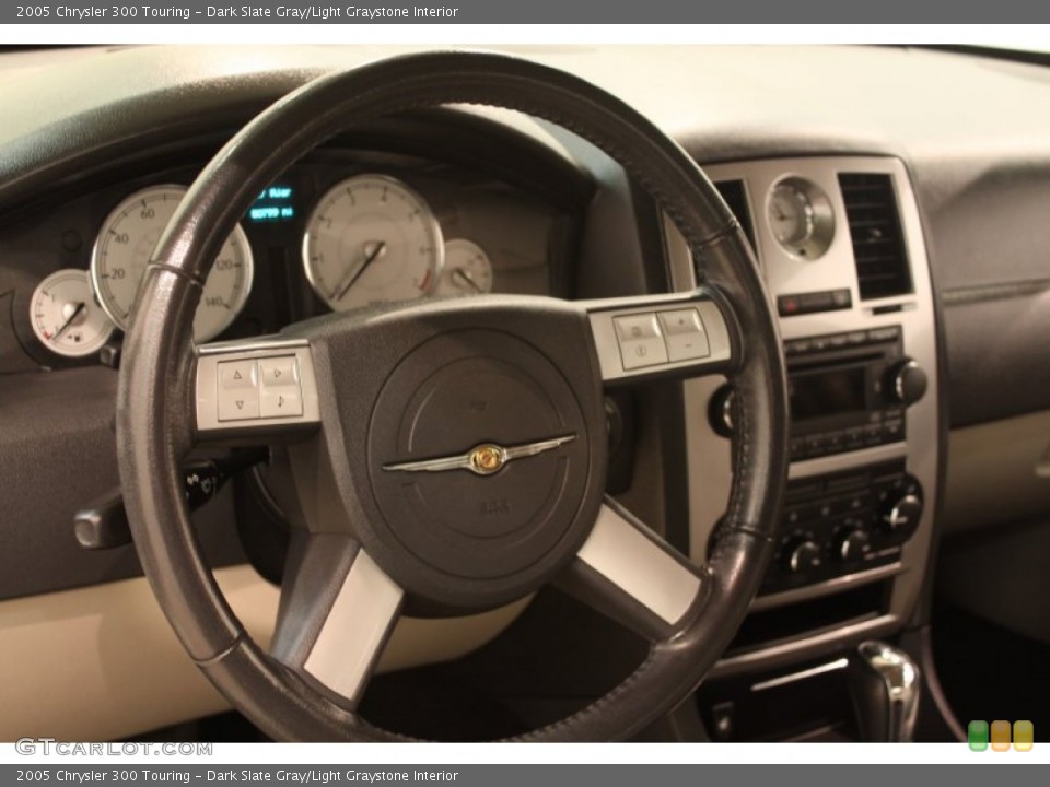 Dark Slate Gray/Light Graystone Interior Steering Wheel for the 2005 Chrysler 300 Touring #78314218