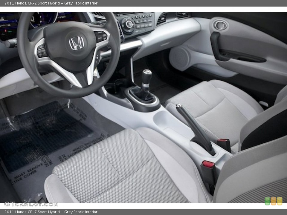 Gray Fabric Interior Prime Interior for the 2011 Honda CR-Z Sport Hybrid #78314881