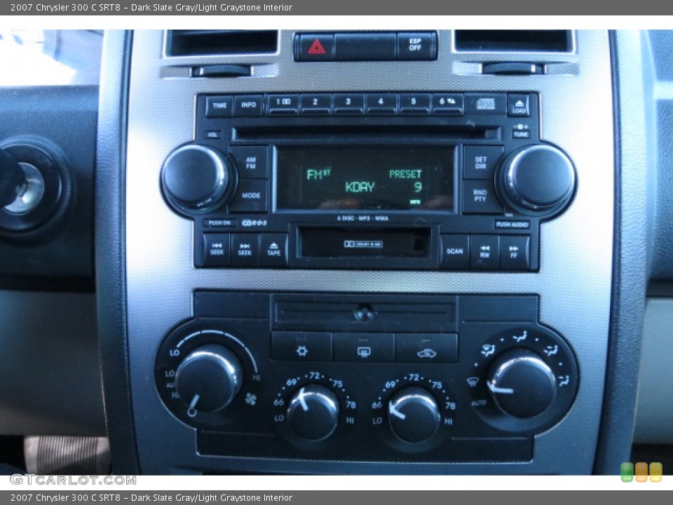 Dark Slate Gray/Light Graystone Interior Controls for the 2007 Chrysler 300 C SRT8 #78315157