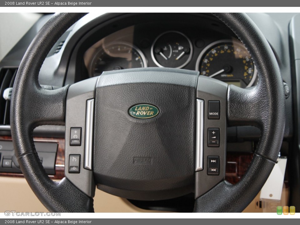 Alpaca Beige Interior Steering Wheel for the 2008 Land Rover LR2 SE #78315608