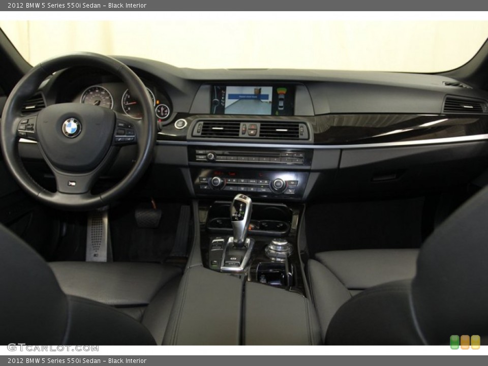 Black Interior Dashboard for the 2012 BMW 5 Series 550i Sedan #78315727
