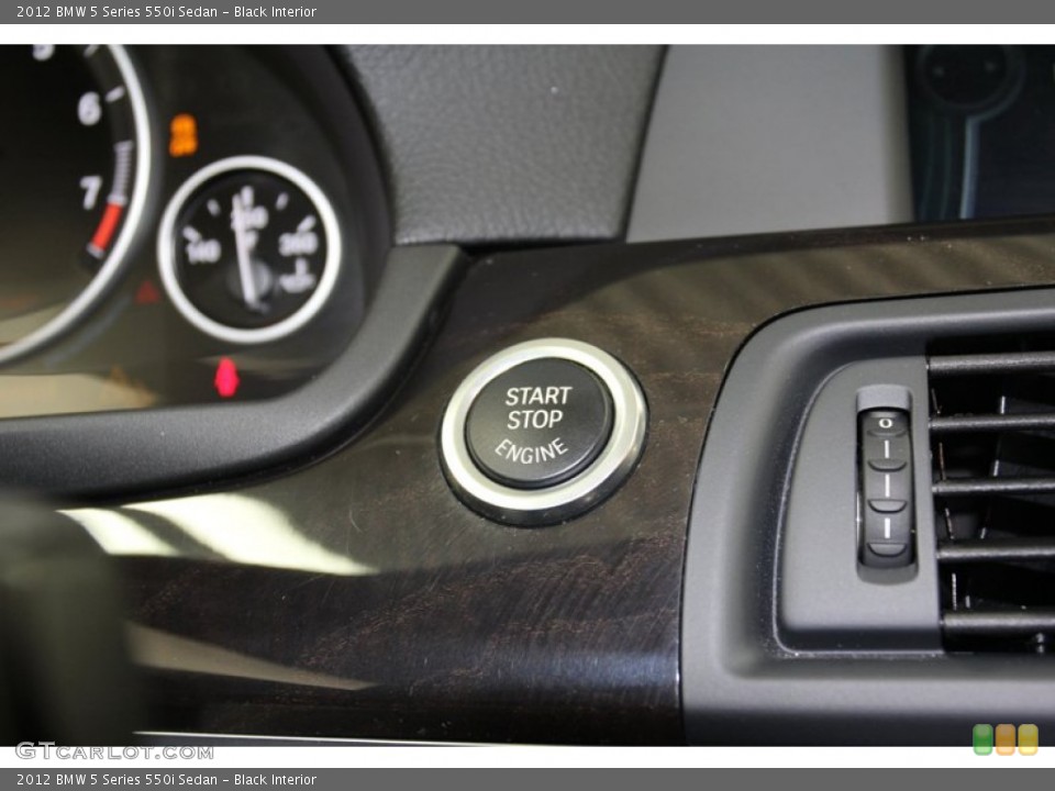Black Interior Controls for the 2012 BMW 5 Series 550i Sedan #78315911