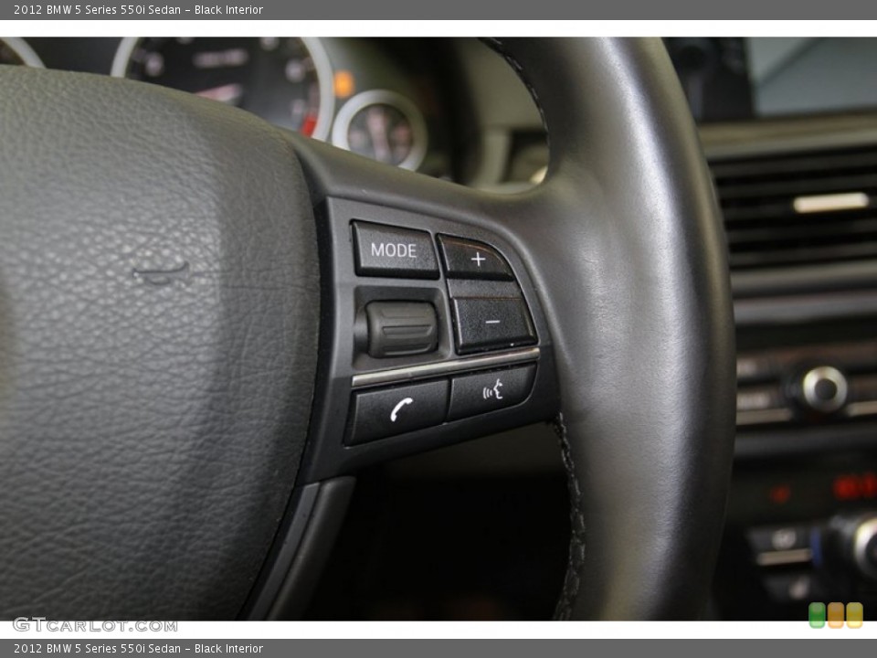Black Interior Controls for the 2012 BMW 5 Series 550i Sedan #78315922
