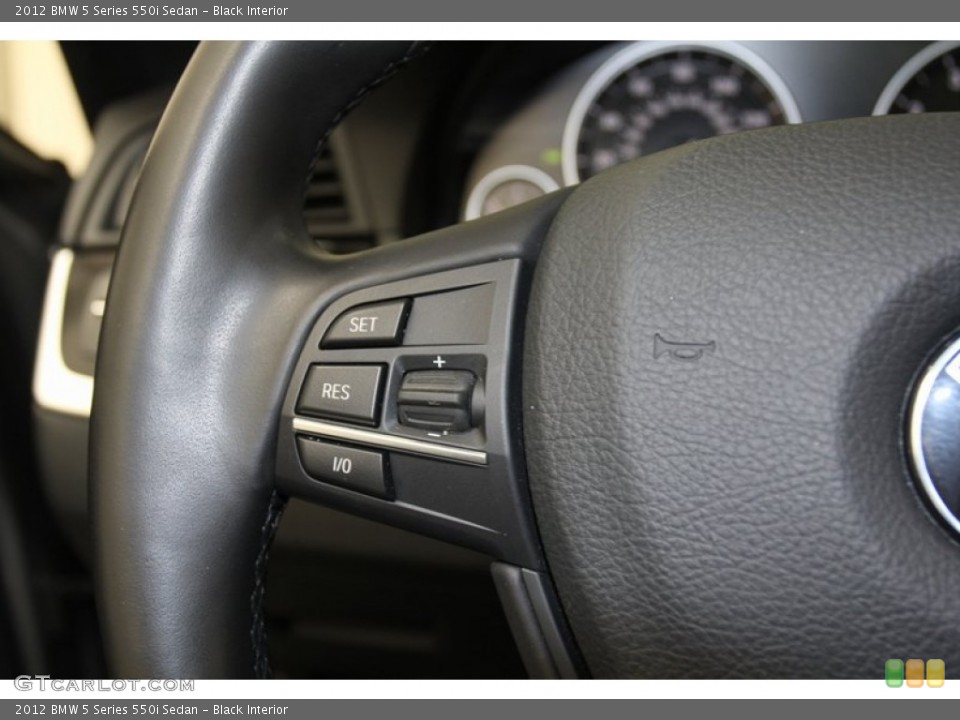 Black Interior Controls for the 2012 BMW 5 Series 550i Sedan #78315931