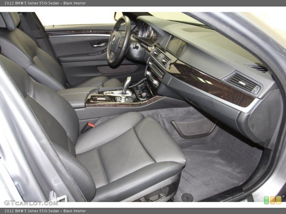 Black Interior Front Seat for the 2012 BMW 5 Series 550i Sedan #78316018