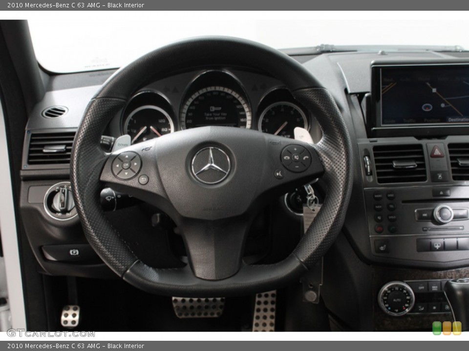 Black Interior Steering Wheel for the 2010 Mercedes-Benz C 63 AMG #78316741