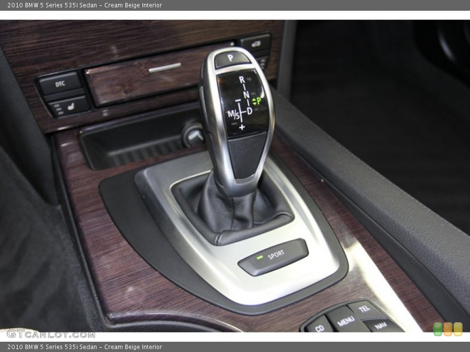 Cream Beige Interior Transmission for the 2010 BMW 5 Series 535i Sedan #78317299