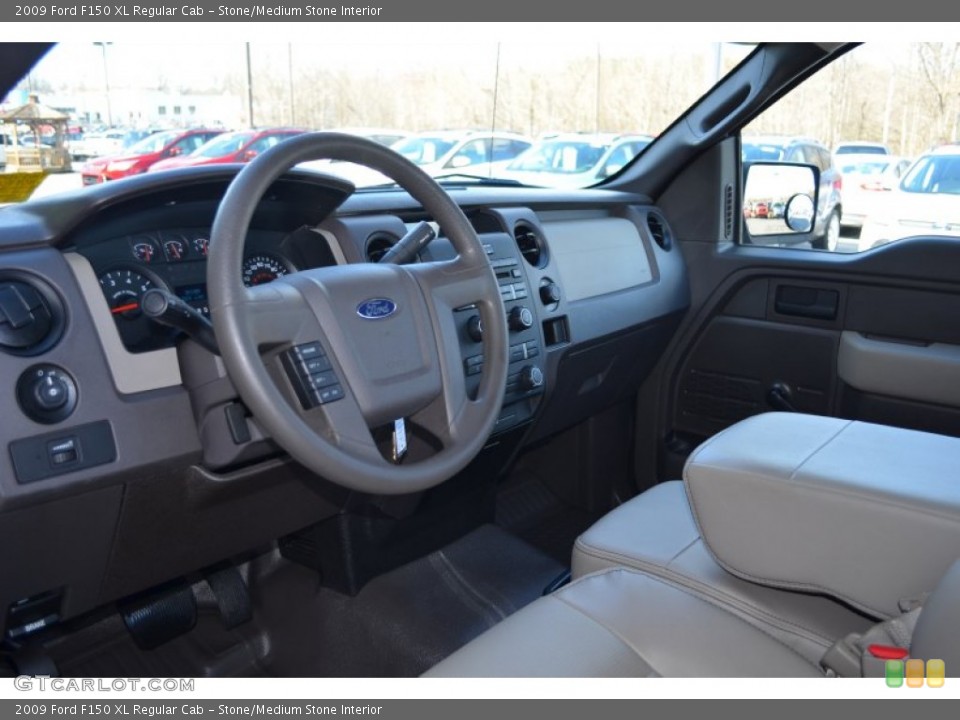 Stone/Medium Stone Interior Dashboard for the 2009 Ford F150 XL Regular Cab #78317540