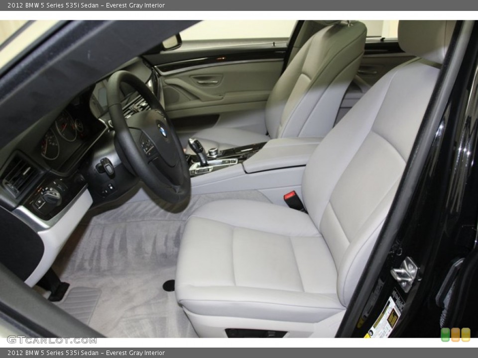 Everest Gray Interior Photo for the 2012 BMW 5 Series 535i Sedan #78318025
