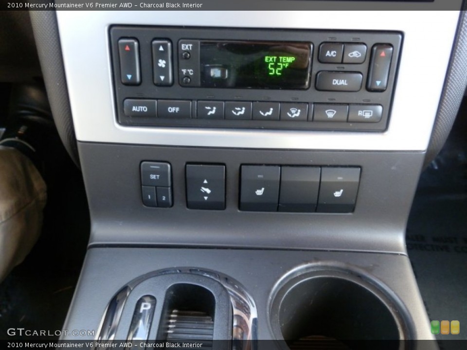 Charcoal Black Interior Controls for the 2010 Mercury Mountaineer V6 Premier AWD #78320703