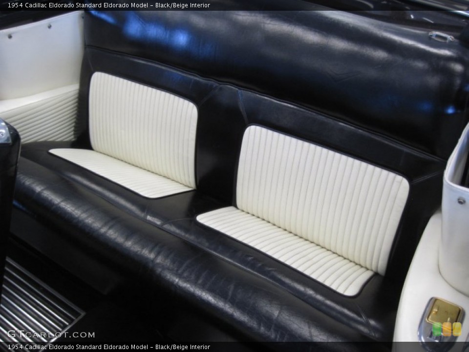 Black/Beige Interior Rear Seat for the 1954 Cadillac Eldorado  #78320811