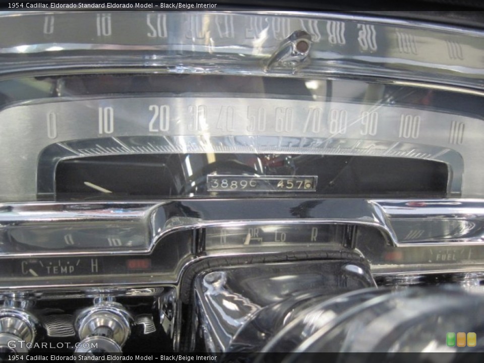 Black/Beige Interior Gauges for the 1954 Cadillac Eldorado  #78321035