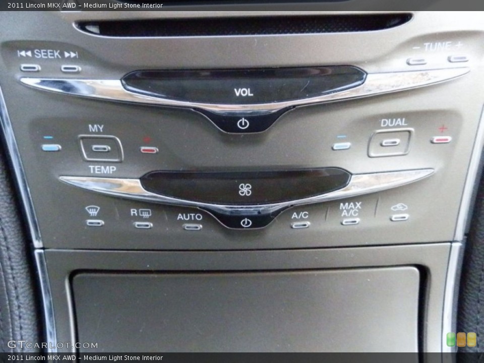 Medium Light Stone Interior Controls for the 2011 Lincoln MKX AWD #78321663