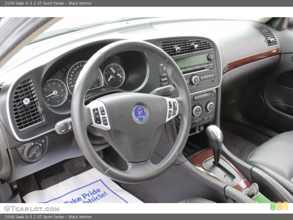 Black Interior Dashboard for the 2008 Saab 9-3 2.0T Sport Sedan #78322740