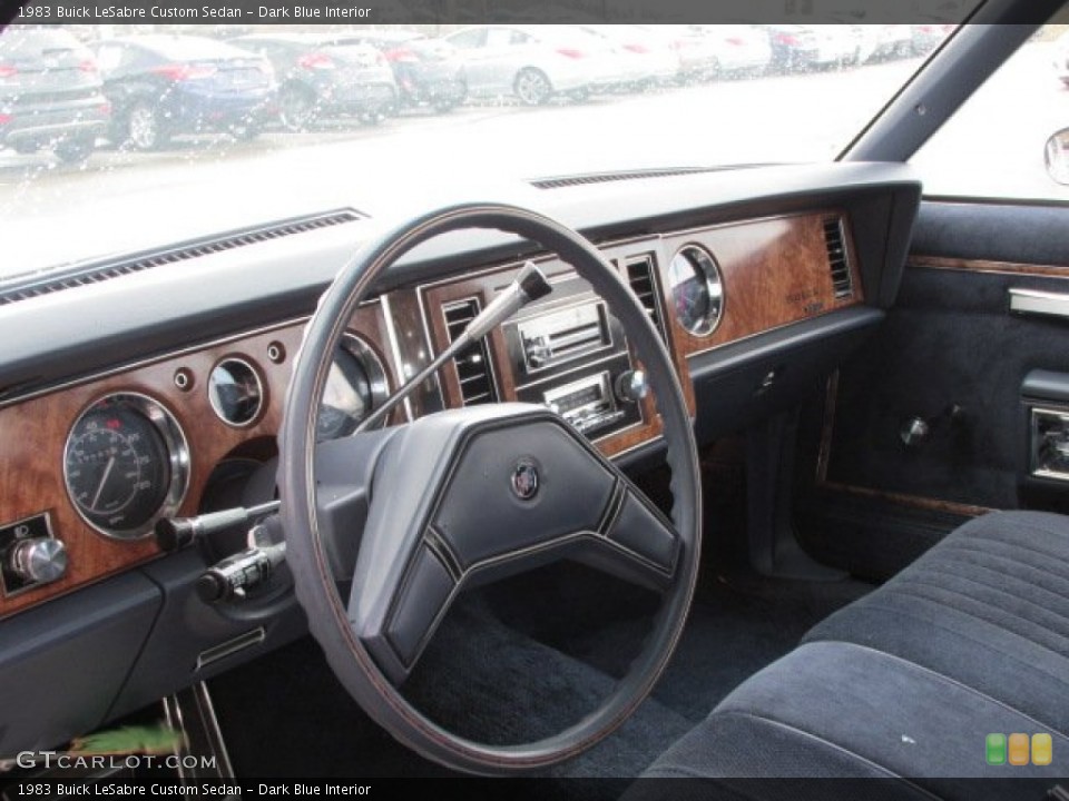 Dark Blue Interior Dashboard for the 1983 Buick LeSabre Custom Sedan #78323911