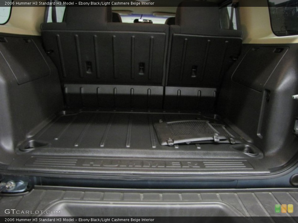Ebony Black/Light Cashmere Beige Interior Trunk for the 2006 Hummer H3  #78324732