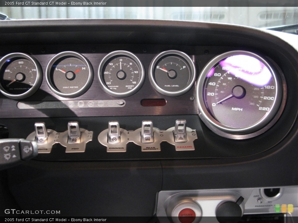 Ebony Black Interior Controls for the 2005 Ford GT  #783249