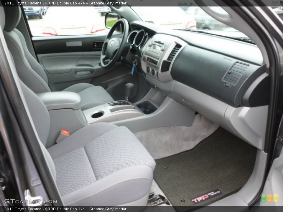 Graphite Gray Interior Photo for the 2011 Toyota Tacoma V6 TRD Double Cab 4x4 #78324926