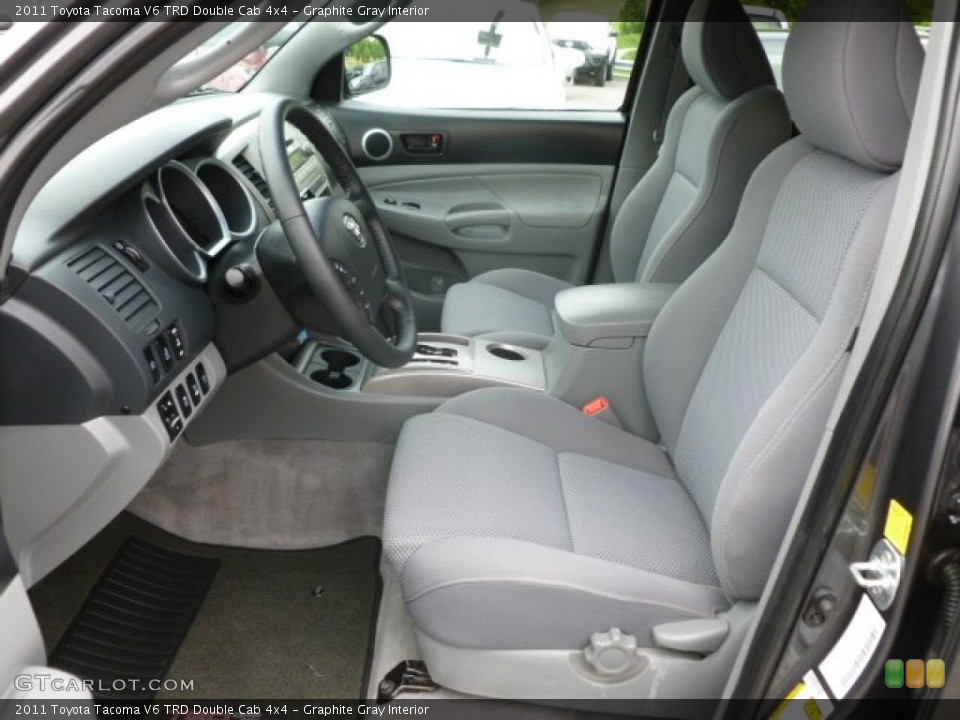 Graphite Gray Interior Photo for the 2011 Toyota Tacoma V6 TRD Double Cab 4x4 #78324967