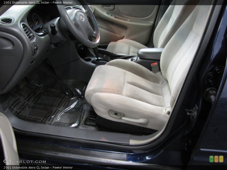 Pewter Interior Front Seat for the 2001 Oldsmobile Alero GL Sedan #78325888