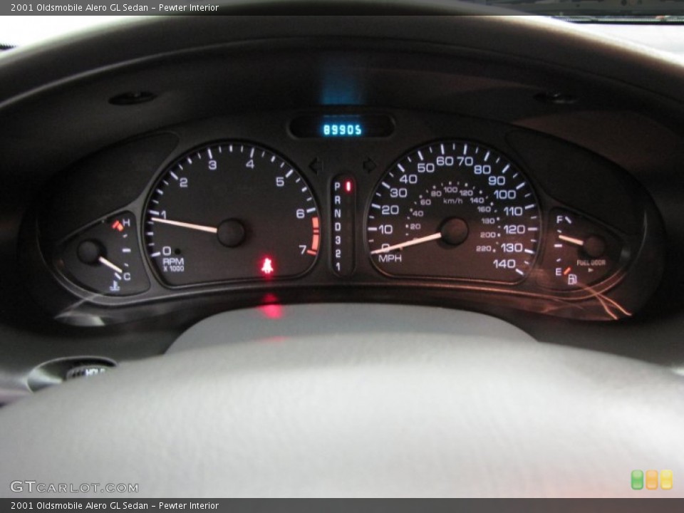 Pewter Interior Gauges for the 2001 Oldsmobile Alero GL Sedan #78326226