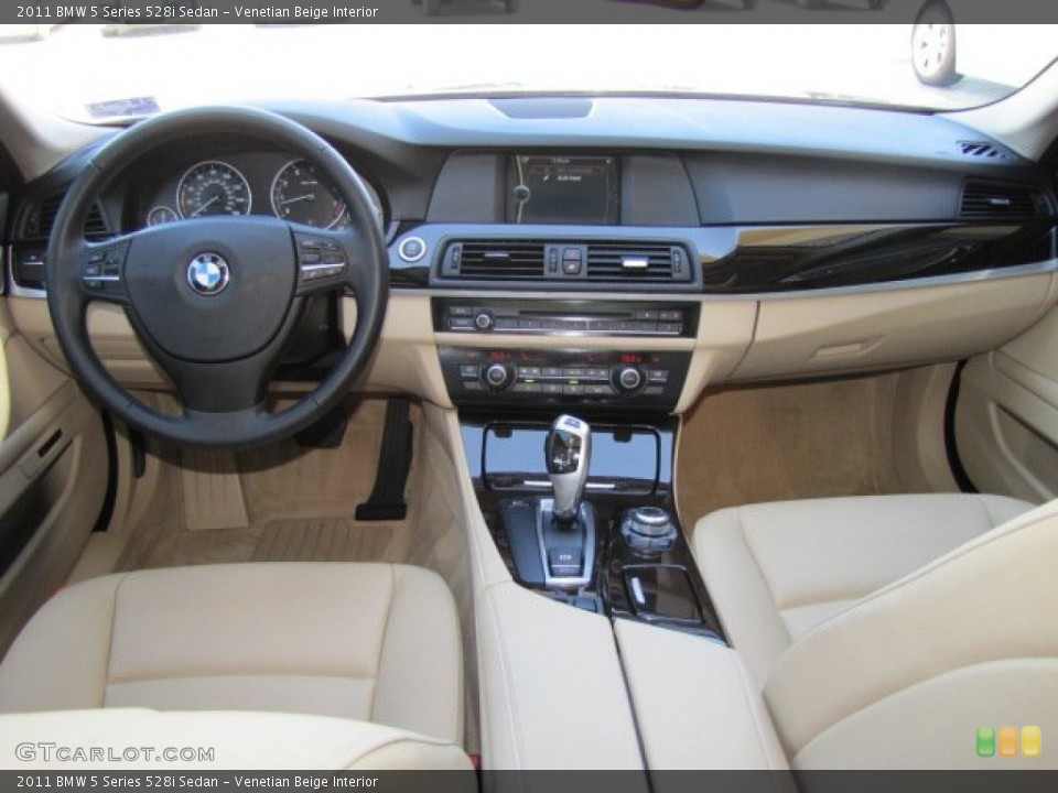 Venetian Beige Interior Dashboard for the 2011 BMW 5 Series 528i Sedan #78326500