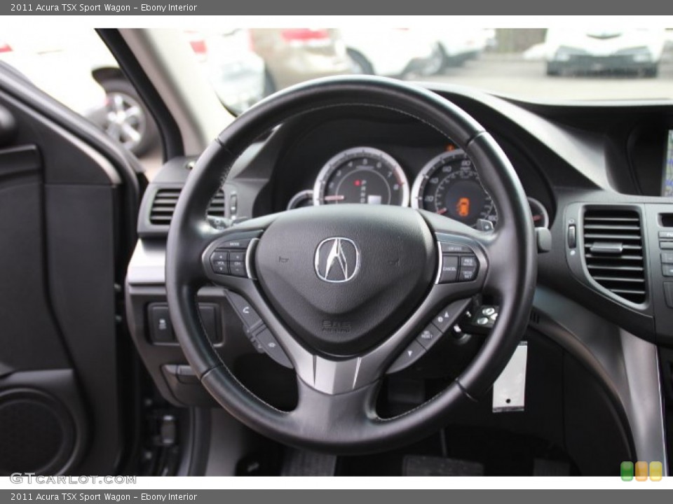 Ebony Interior Steering Wheel for the 2011 Acura TSX Sport Wagon #78326758