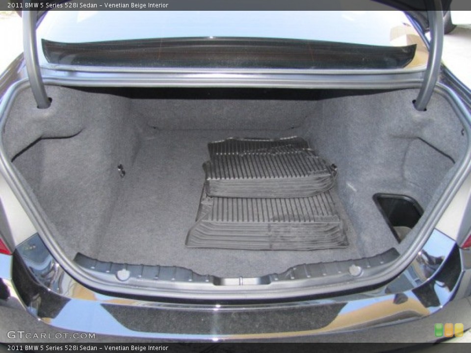 Venetian Beige Interior Trunk for the 2011 BMW 5 Series 528i Sedan #78326829