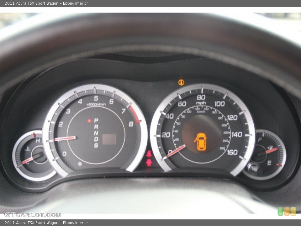Ebony Interior Gauges for the 2011 Acura TSX Sport Wagon #78326841