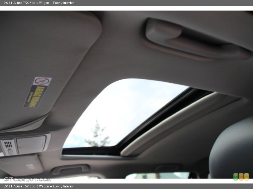Ebony Interior Sunroof for the 2011 Acura TSX Sport Wagon #78326855
