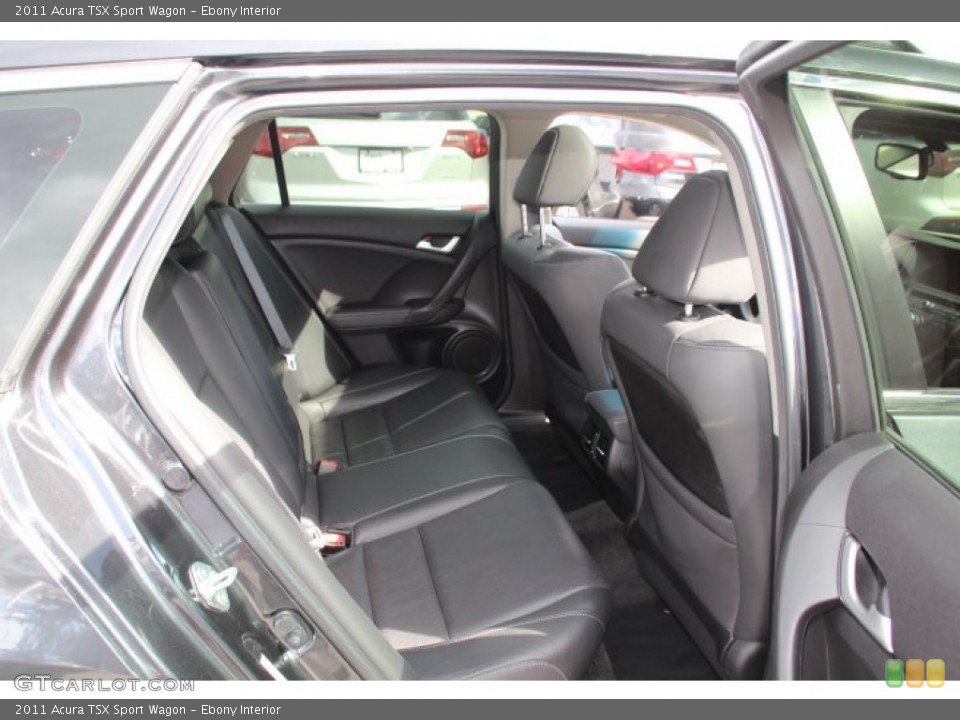 Ebony Interior Rear Seat for the 2011 Acura TSX Sport Wagon #78326973