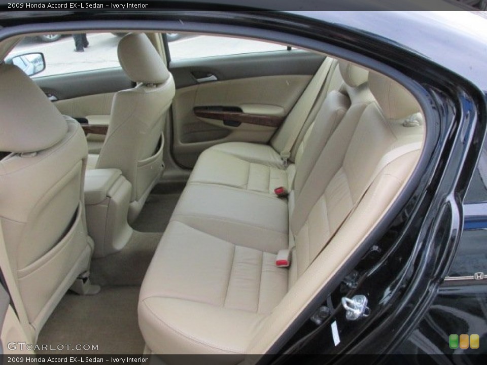 Ivory Interior Rear Seat for the 2009 Honda Accord EX-L Sedan #78328130