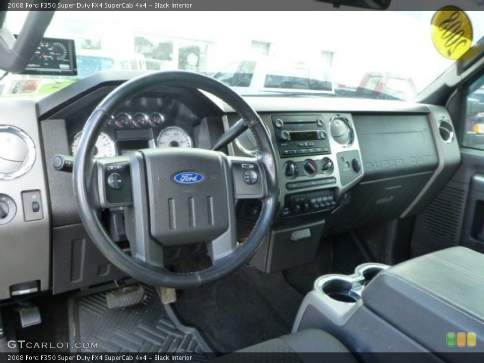 Black Interior Dashboard for the 2008 Ford F350 Super Duty FX4 SuperCab 4x4 #78328566