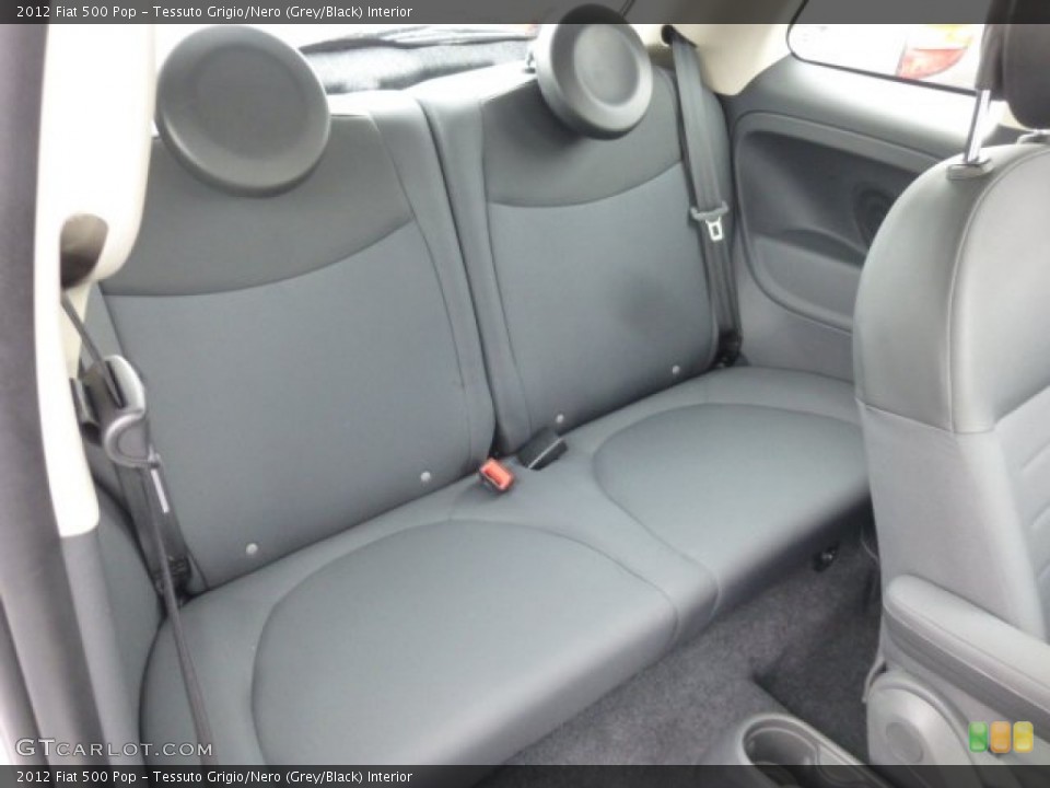 Tessuto Grigio/Nero (Grey/Black) Interior Rear Seat for the 2012 Fiat 500 Pop #78330146