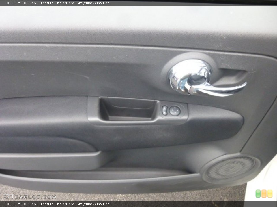 Tessuto Grigio/Nero (Grey/Black) Interior Door Panel for the 2012 Fiat 500 Pop #78330216