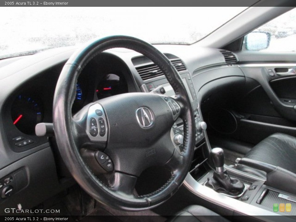 Ebony Interior Steering Wheel for the 2005 Acura TL 3.2 #78330940
