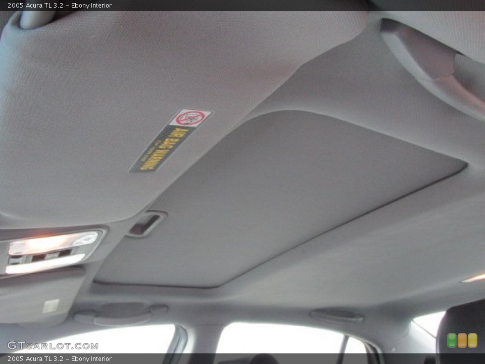 Ebony Interior Sunroof for the 2005 Acura TL 3.2 #78330985