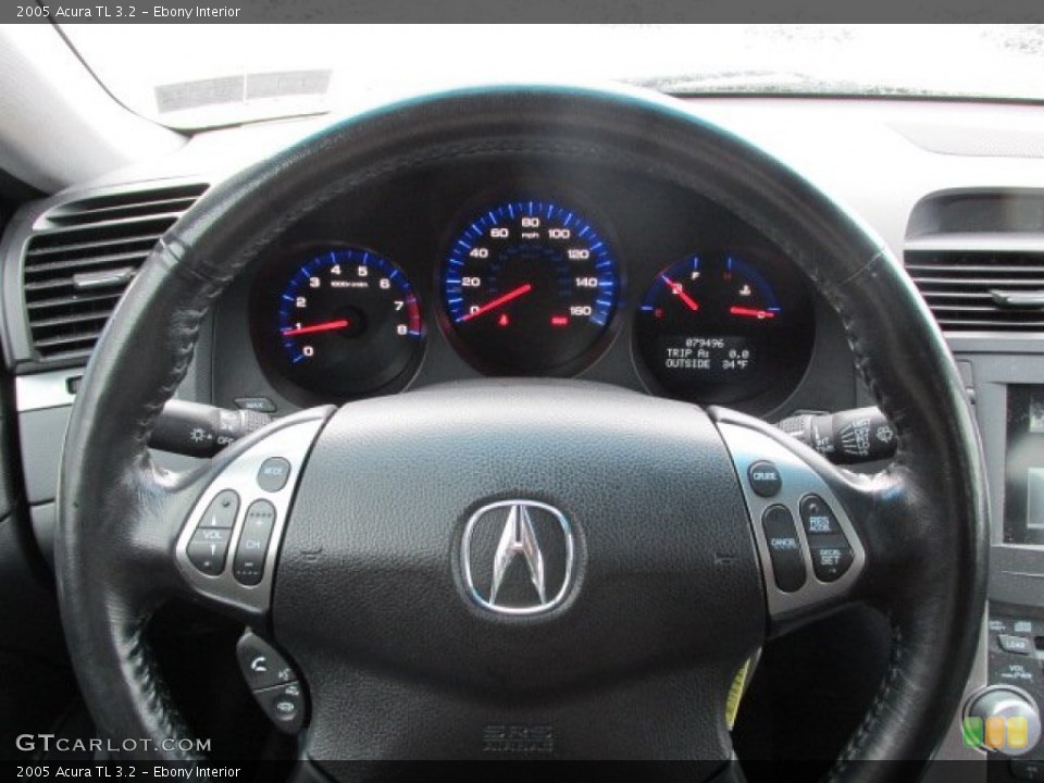 Ebony Interior Steering Wheel for the 2005 Acura TL 3.2 #78331149