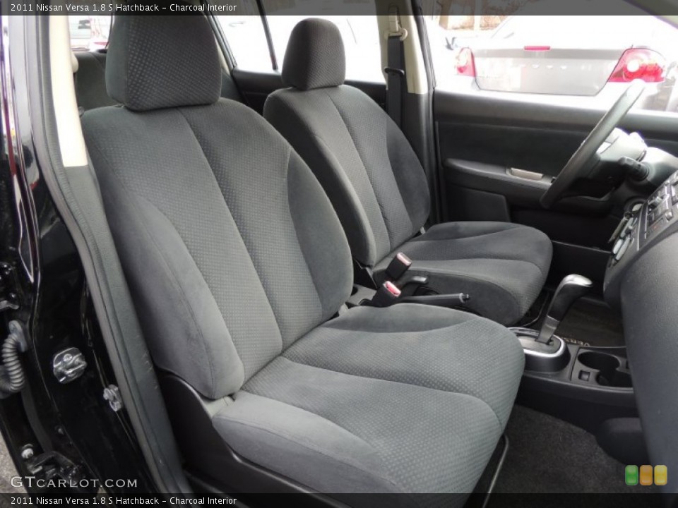 Charcoal Interior Front Seat for the 2011 Nissan Versa 1.8 S Hatchback #78331461