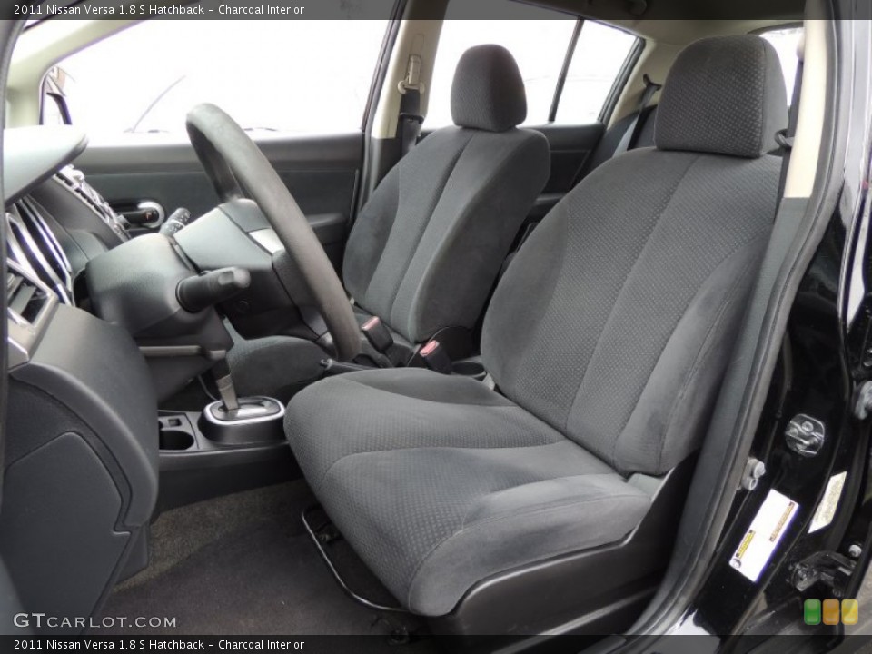 Charcoal Interior Front Seat for the 2011 Nissan Versa 1.8 S Hatchback #78331518
