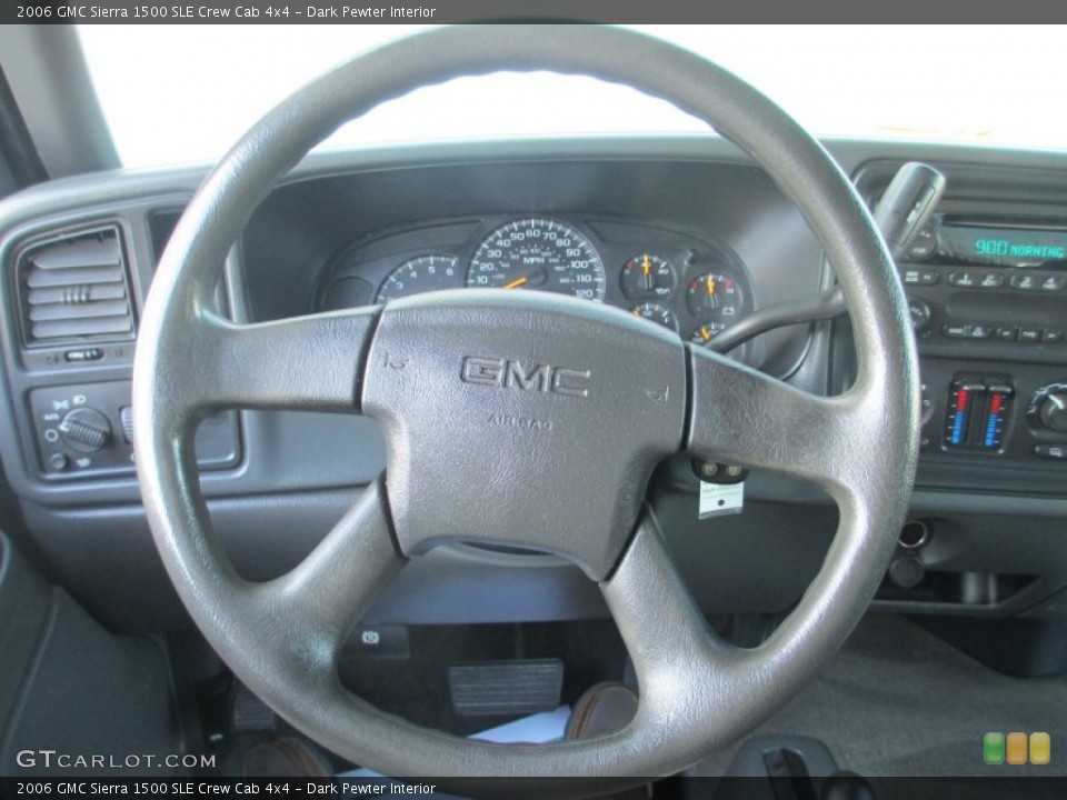 Dark Pewter Interior Steering Wheel for the 2006 GMC Sierra 1500 SLE Crew Cab 4x4 #78331983