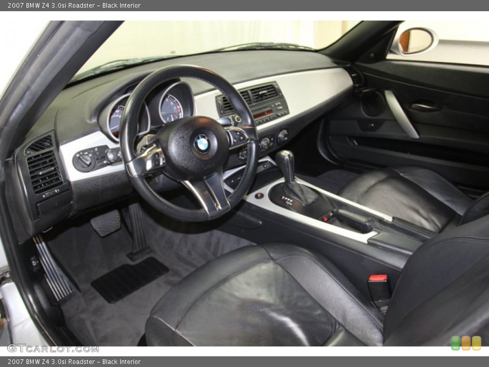 Black Interior Prime Interior for the 2007 BMW Z4 3.0si Roadster #78332238