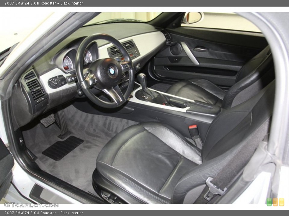 Black Interior Front Seat for the 2007 BMW Z4 3.0si Roadster #78332487