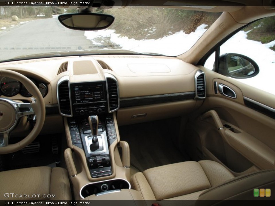 Luxor Beige Interior Dashboard for the 2011 Porsche Cayenne Turbo #78332619