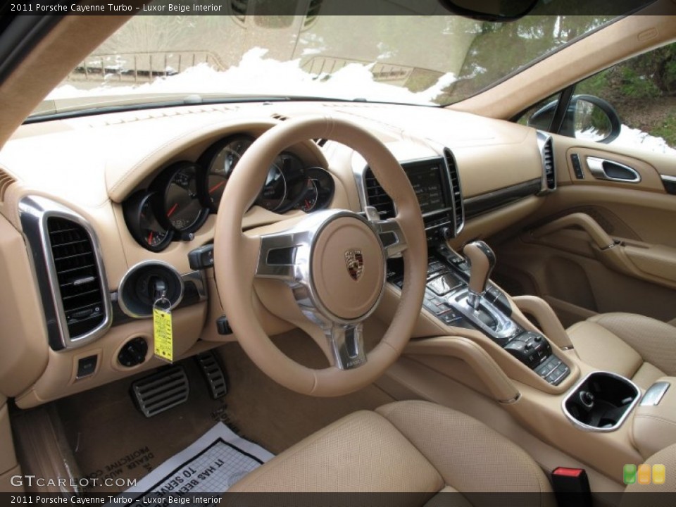 Luxor Beige Interior Prime Interior for the 2011 Porsche Cayenne Turbo #78332751