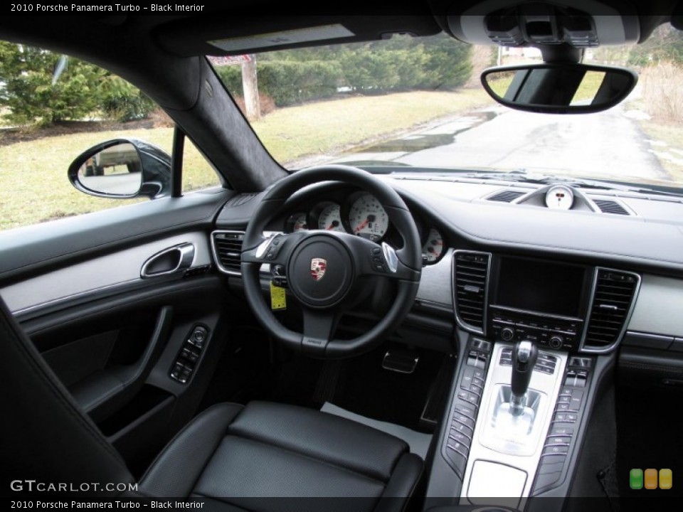Black Interior Dashboard for the 2010 Porsche Panamera Turbo #78333073